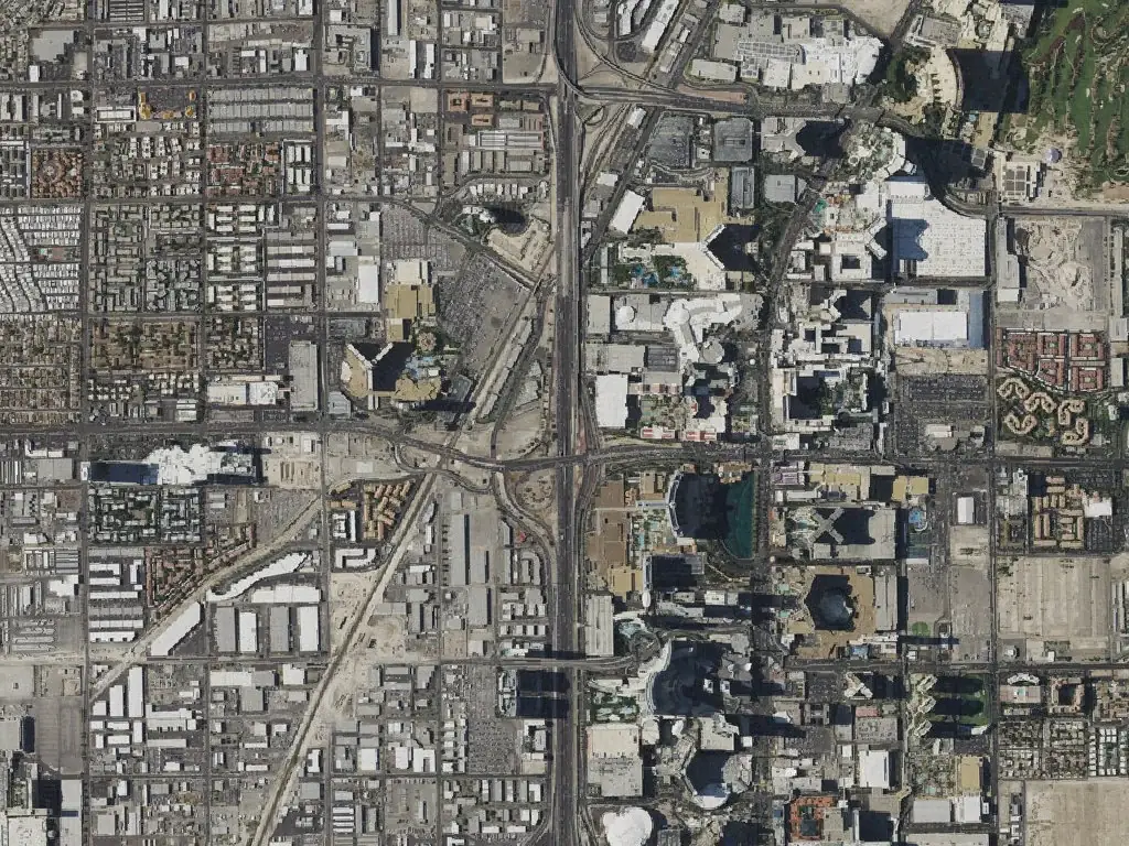 Historical USDA / USGS aerial imagery of the Las Vegas Strip